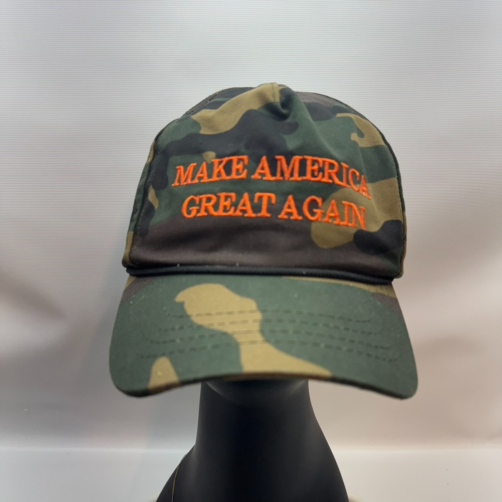 Cali-Fame Trump Make America Great Again Logo Camouflage Trucker Hat One‎ Size